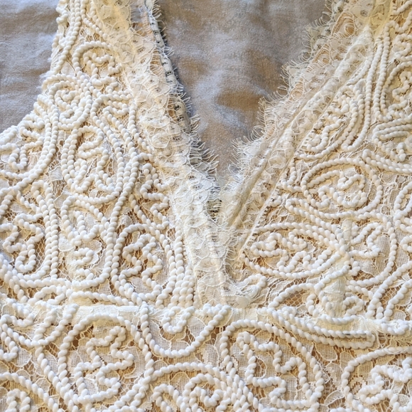 NWT - Lace V-neck mini dress - Picture 3 of 6